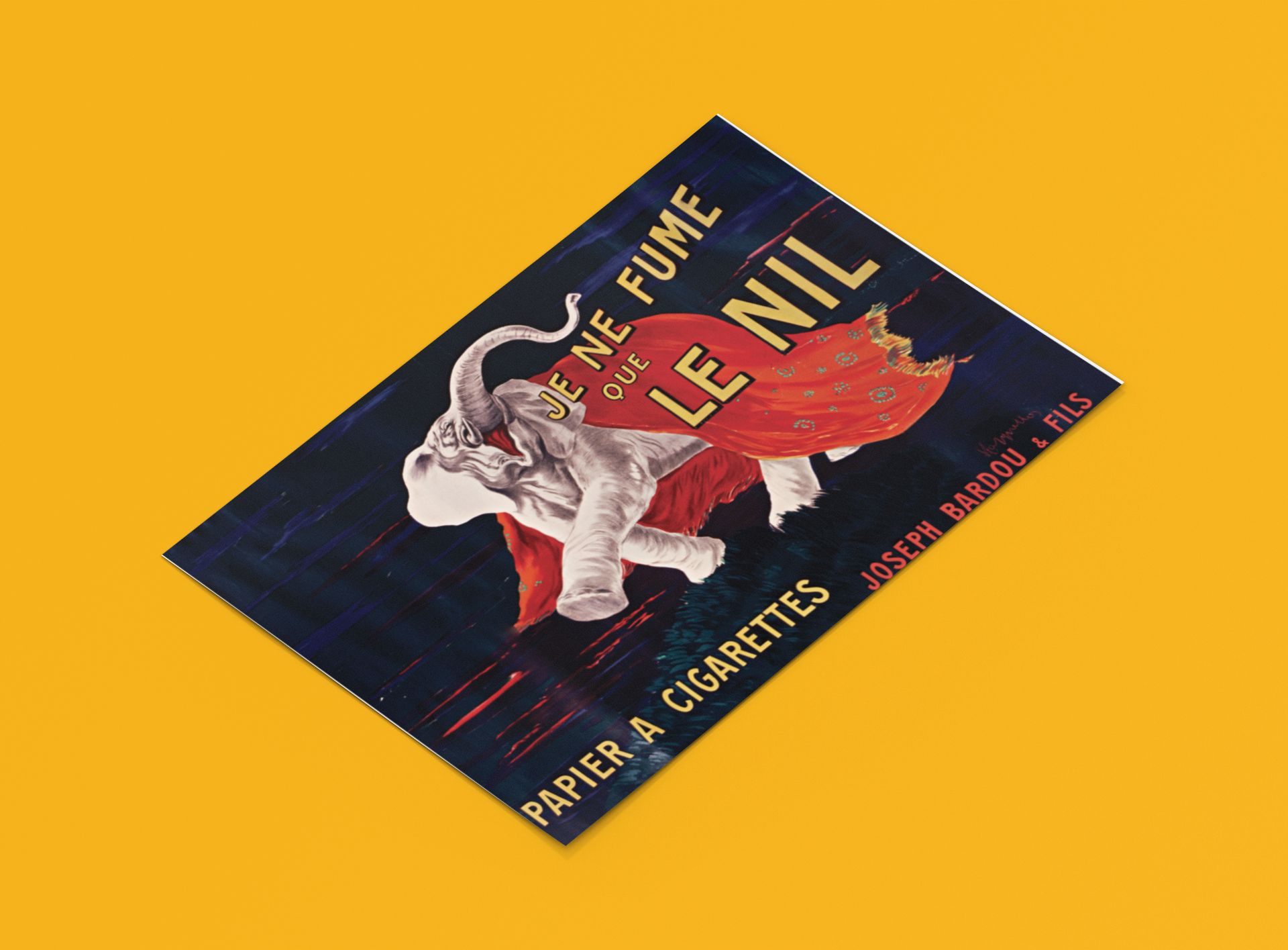 Ikonisches NIL Werbeplakat Retro Poster