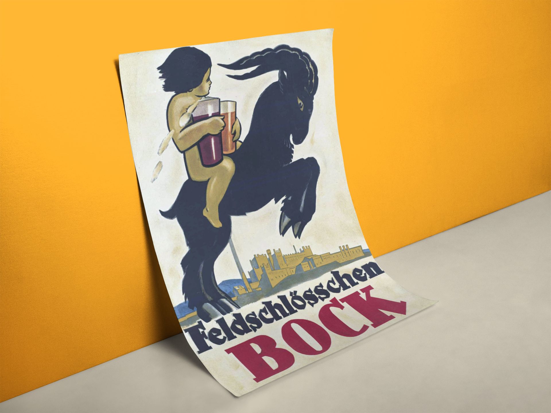 Altes Deutsches Bier Werbeplakat