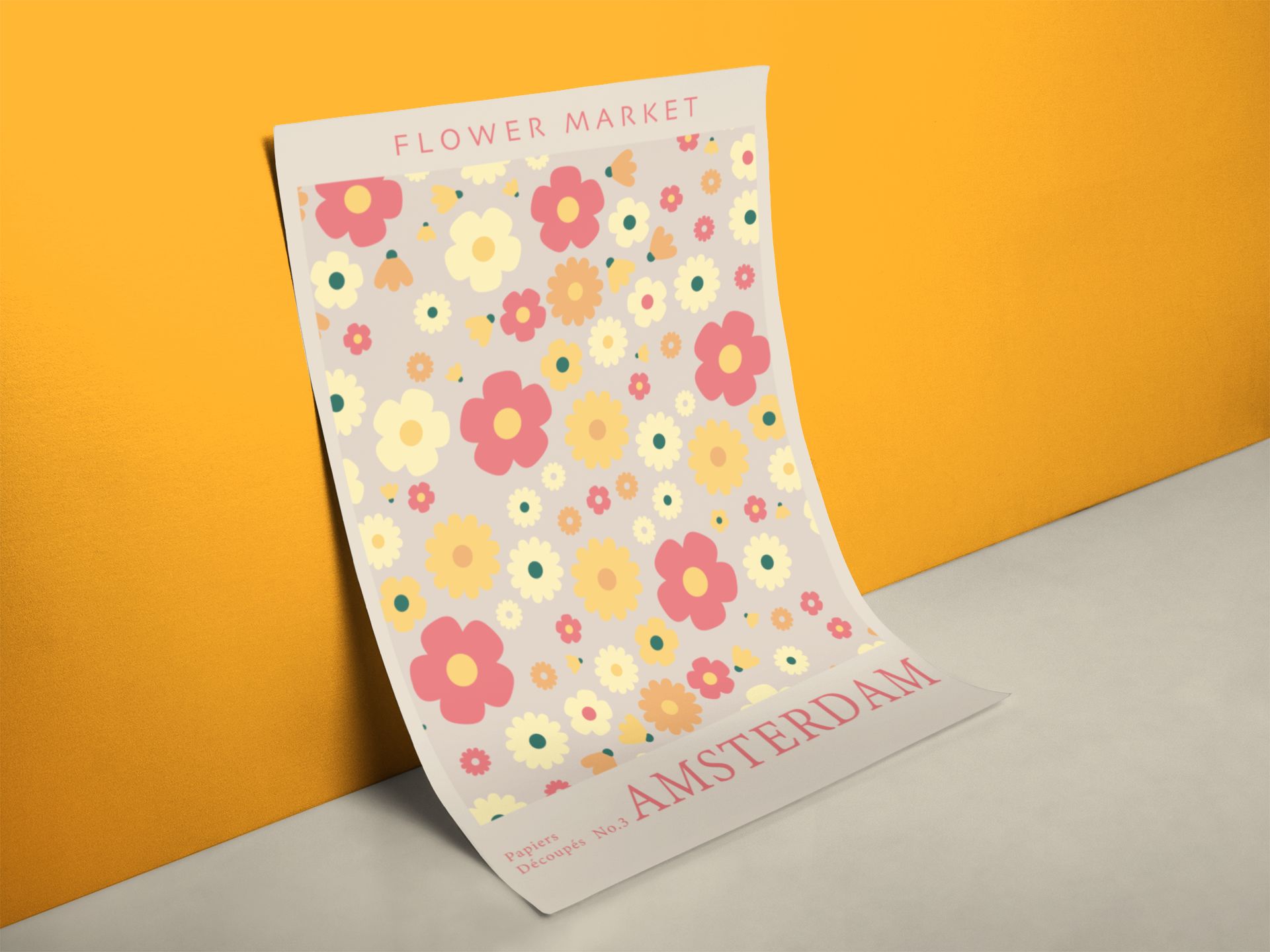 Blumenmarkt Amsterdam Poster