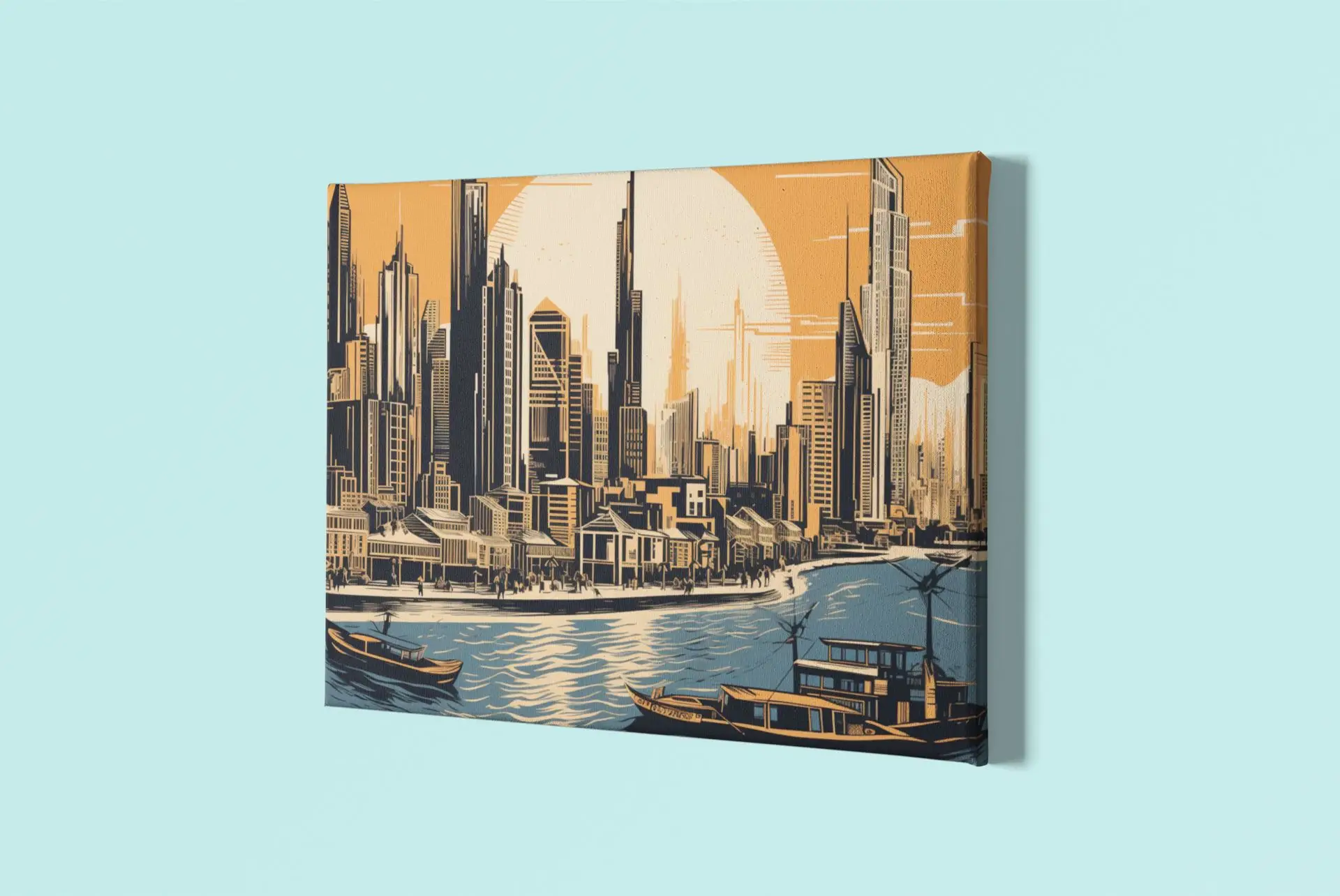 Dubai Leinwand XXL - Skyline Portrait