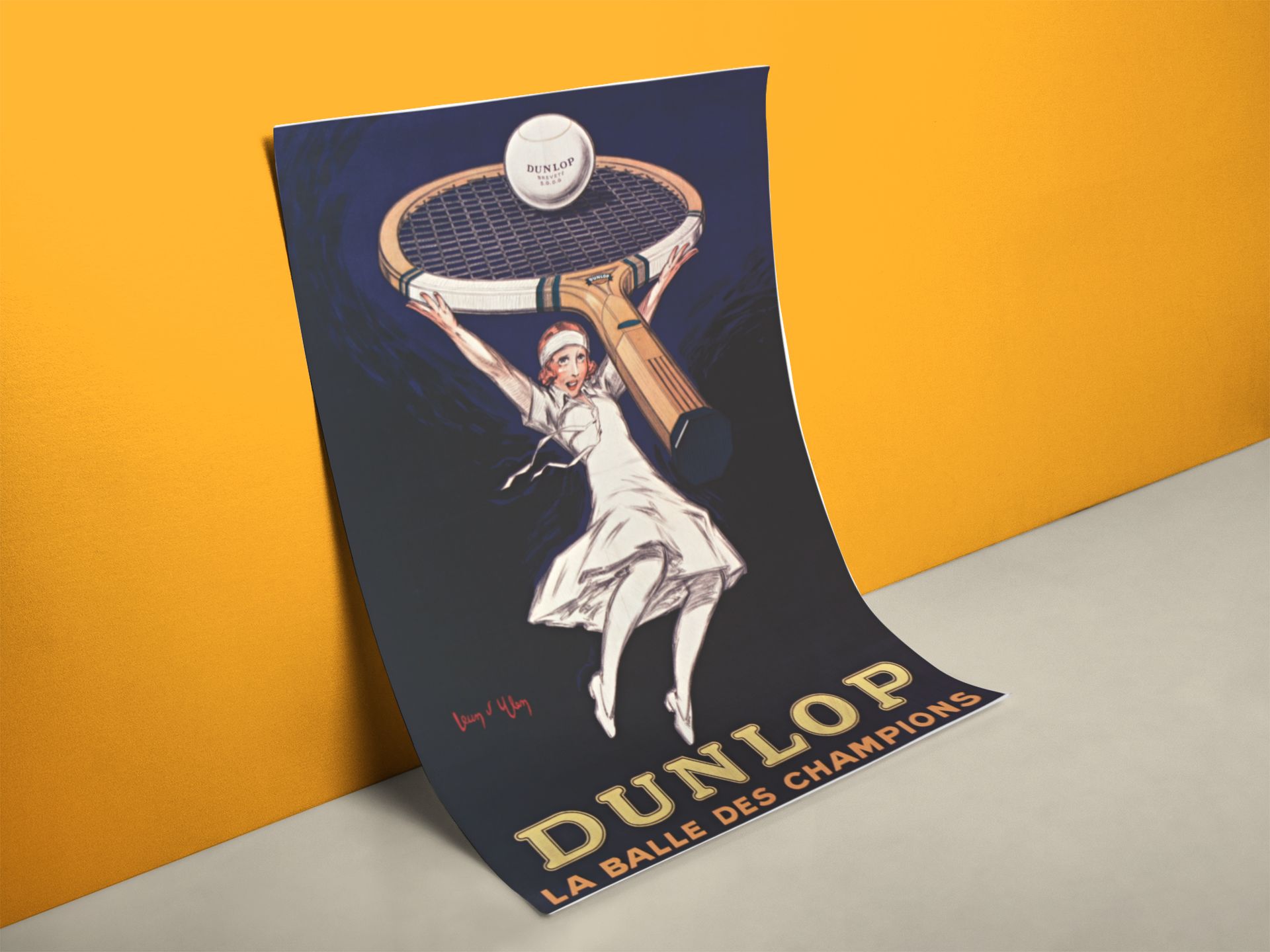 DUNLOP Retro Werbeplakat