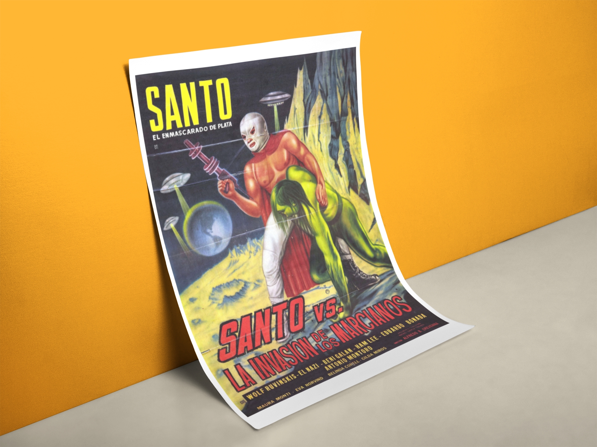El Santo Kinoplakat Vintage Reprint