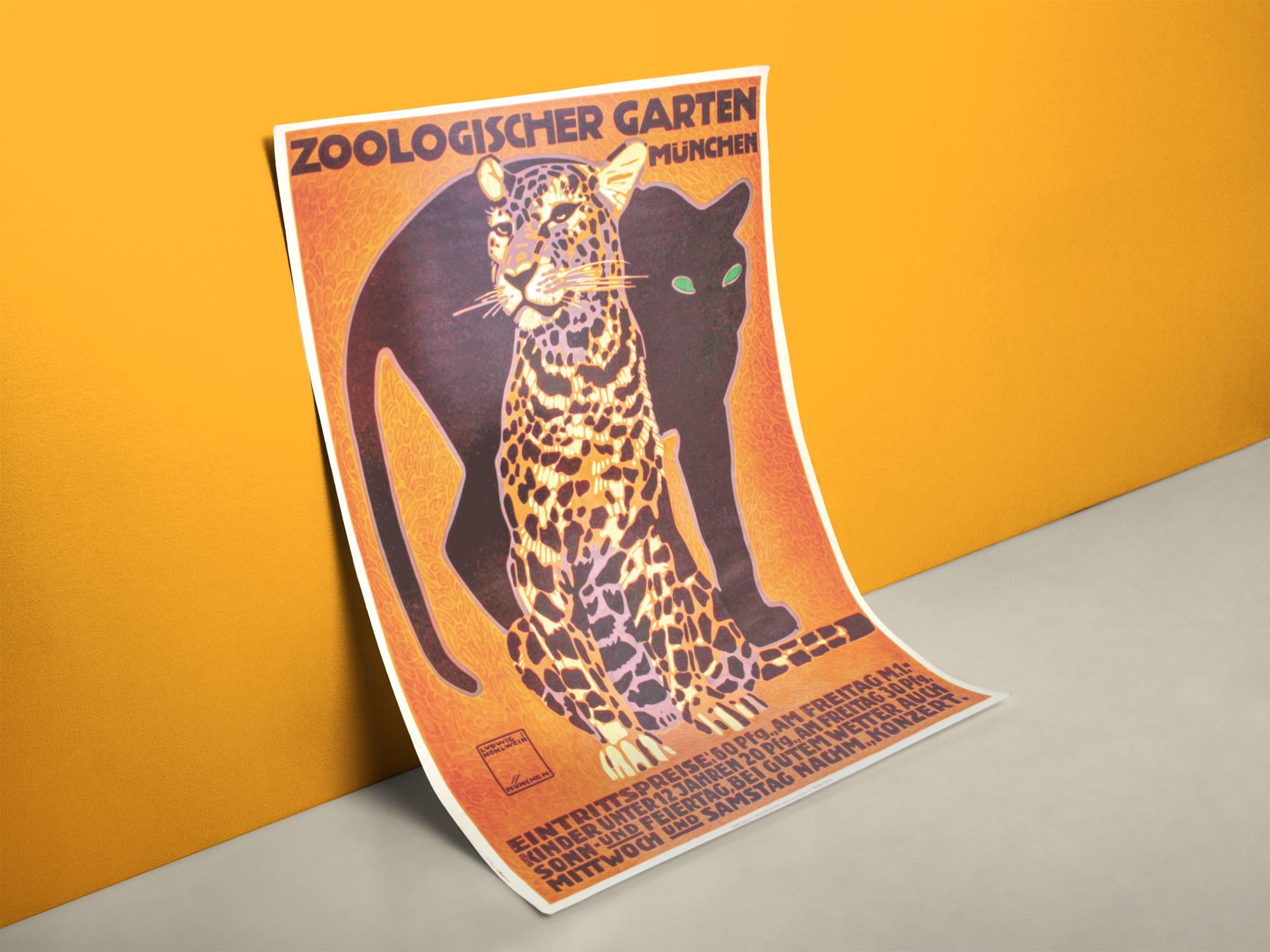 Hohlwein Poster Zoologischer Garten