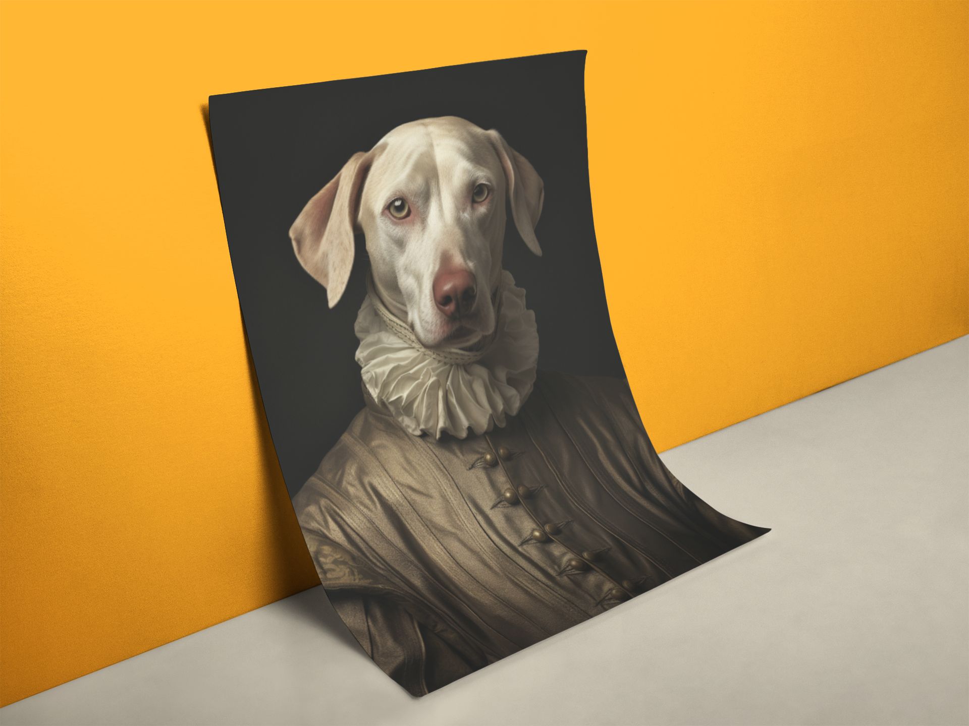 Kurioses Hund Mensch Poster