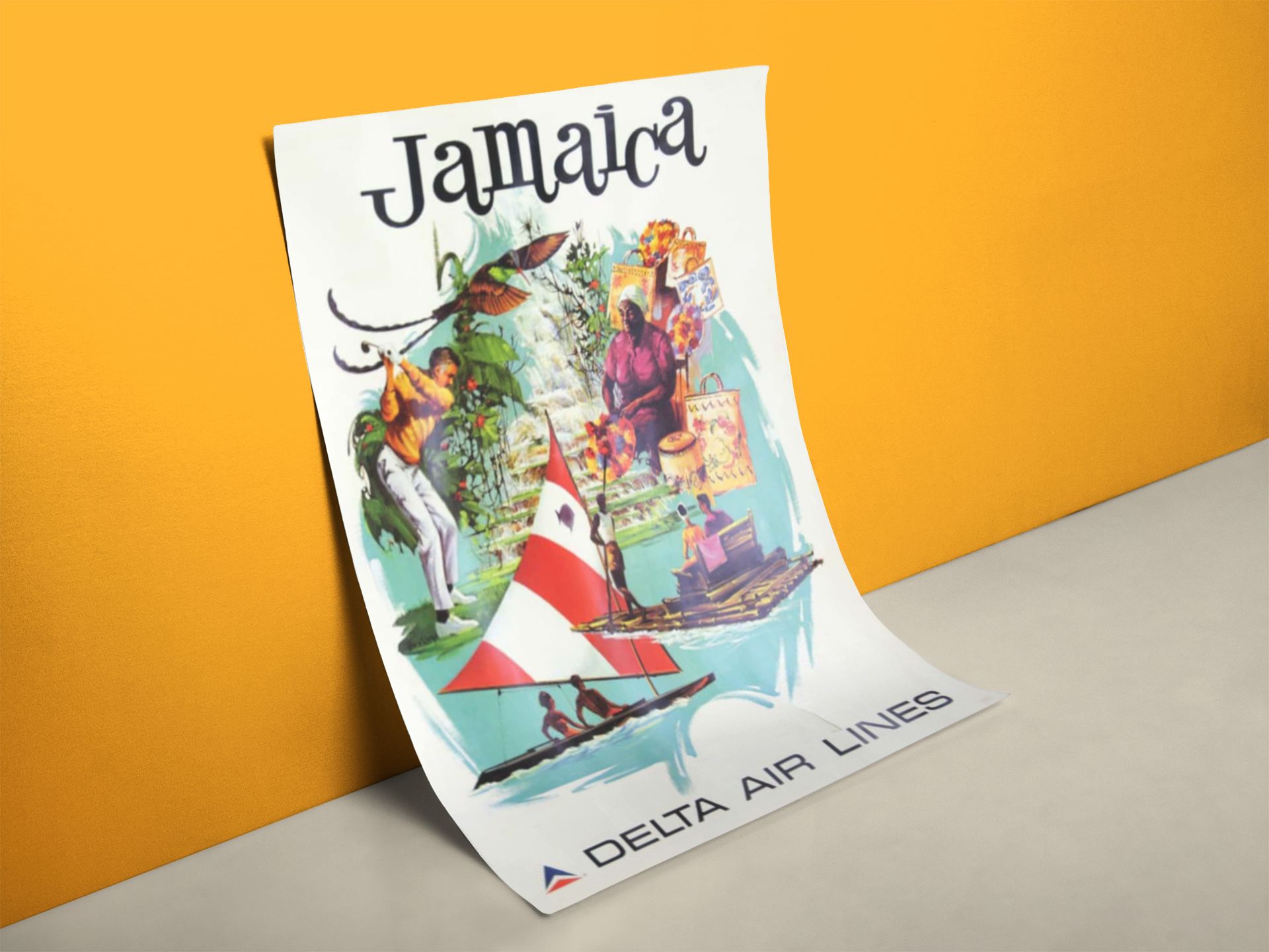 Jamaika Airline Retro Poster