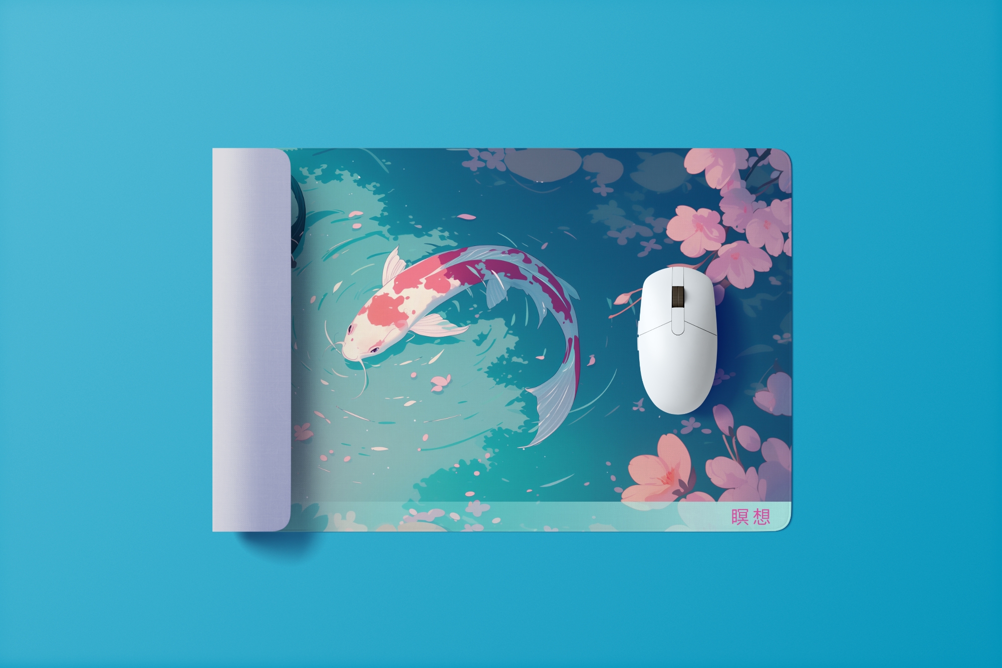 Japan Koi Mauspad - Retro Stil