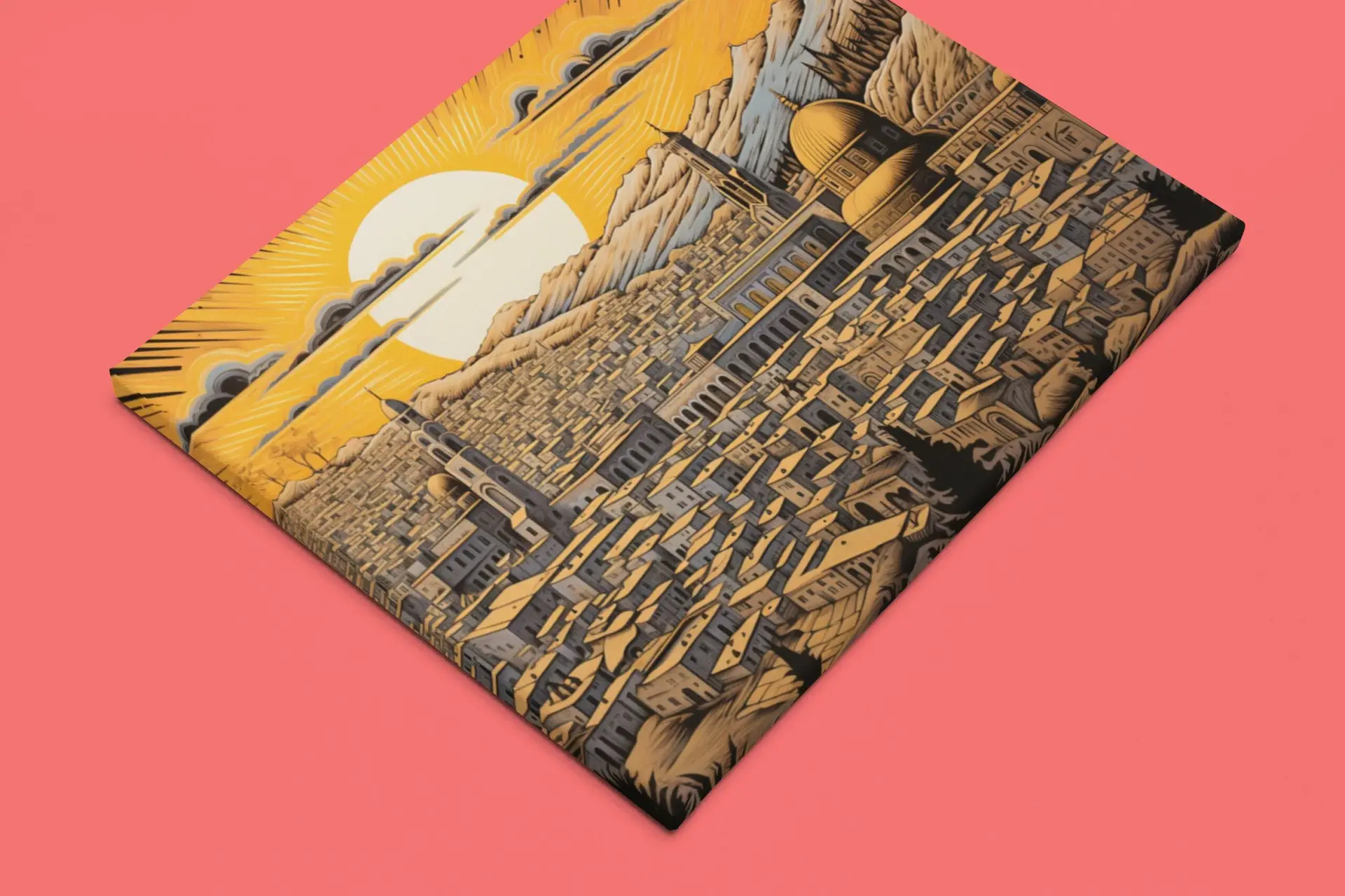 Jerusalem Leinwand - Sonnenuntergang