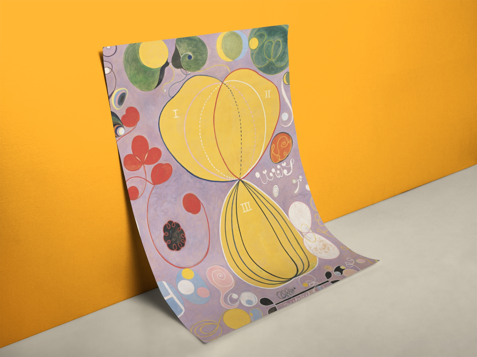 Klint Blume Kunstdruck