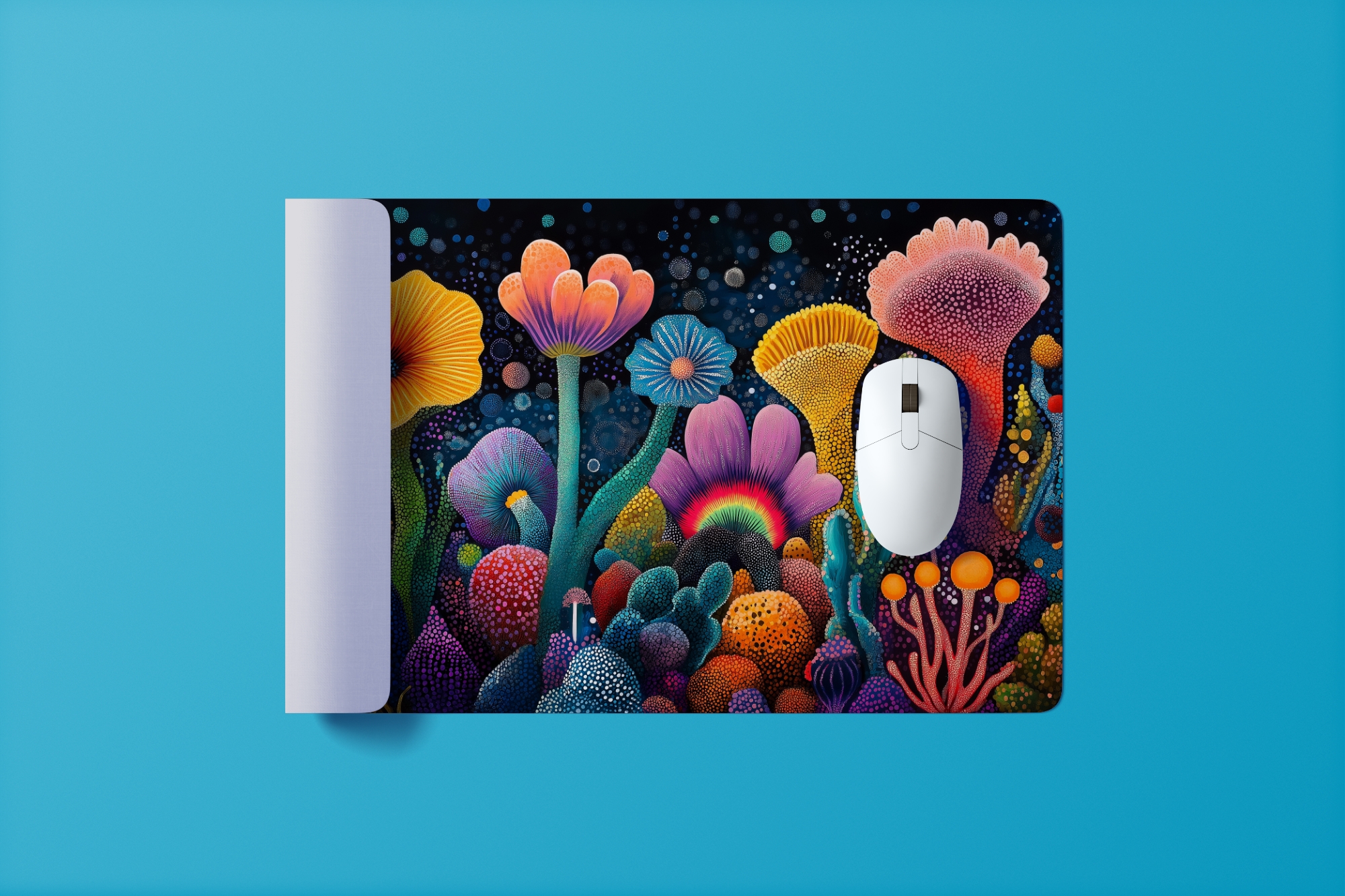 Kusama Mauspad - Blumen Muster