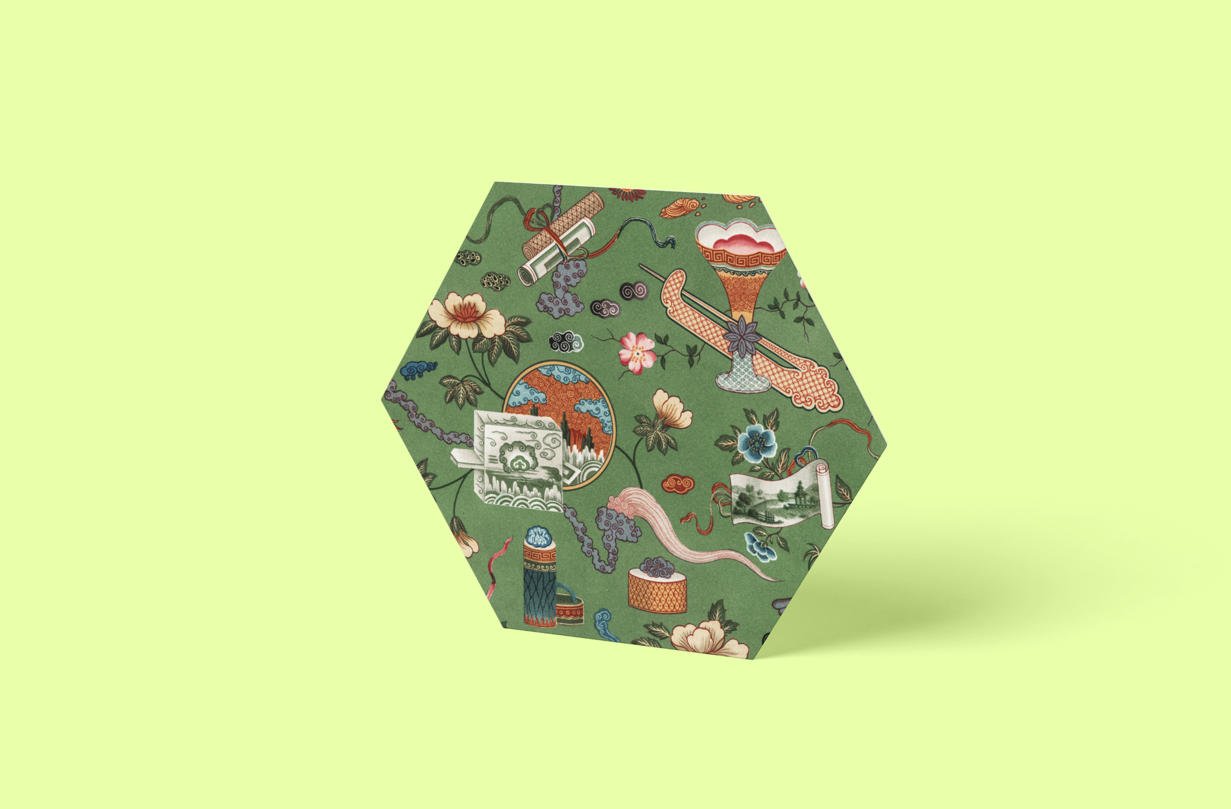 Manga Hexagon Wandbild