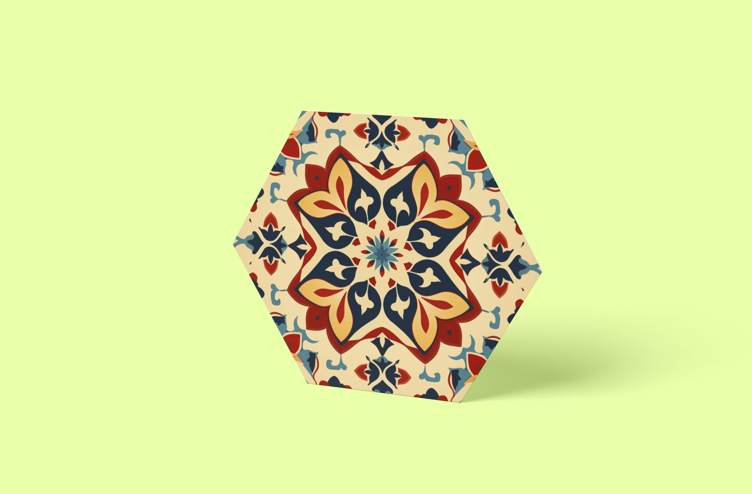 Marokko Fliesen Hexagon