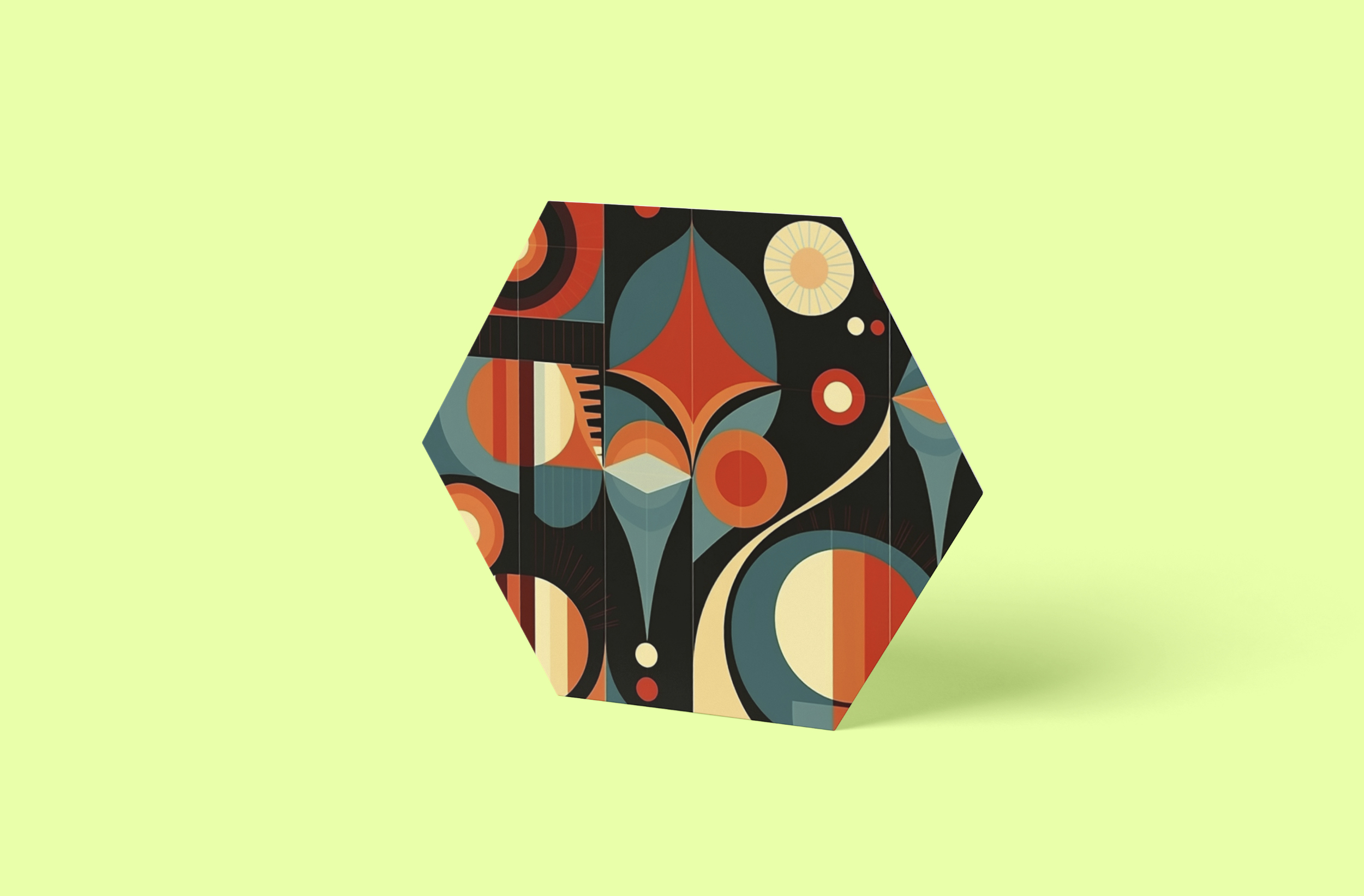 MCM Alu Hexagon Wanddeko