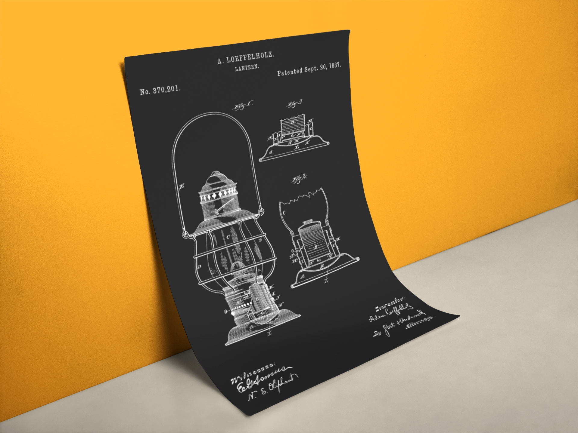 Patent Zeichnung Campinglampe