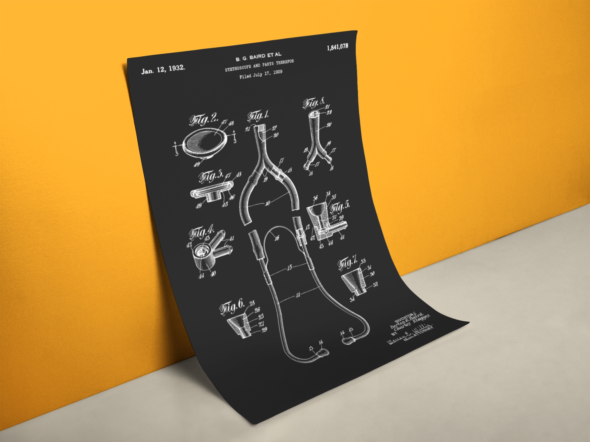Patent Zeichnung Stethoskop