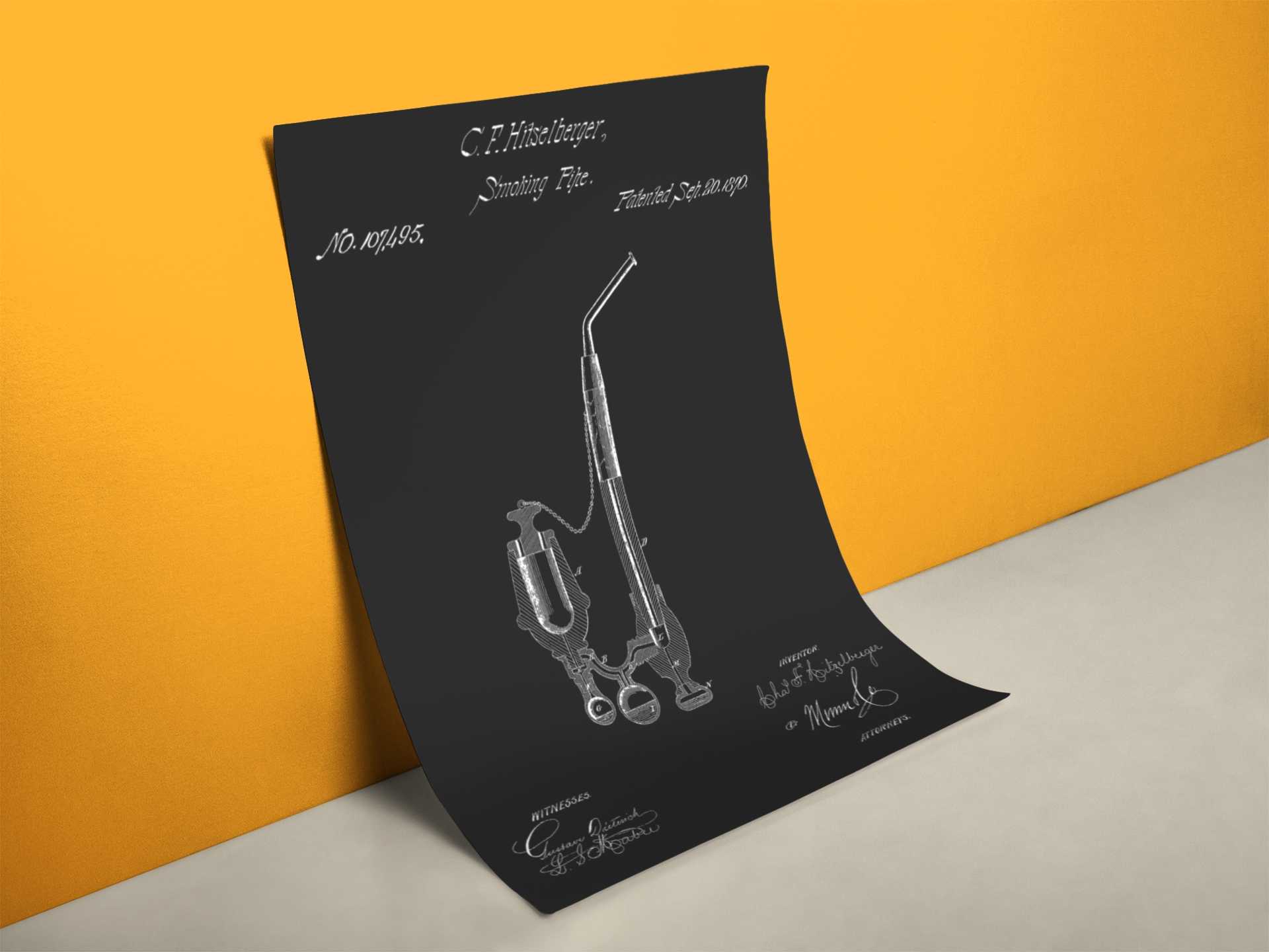 Patent Zeichnung Tabakpfeife