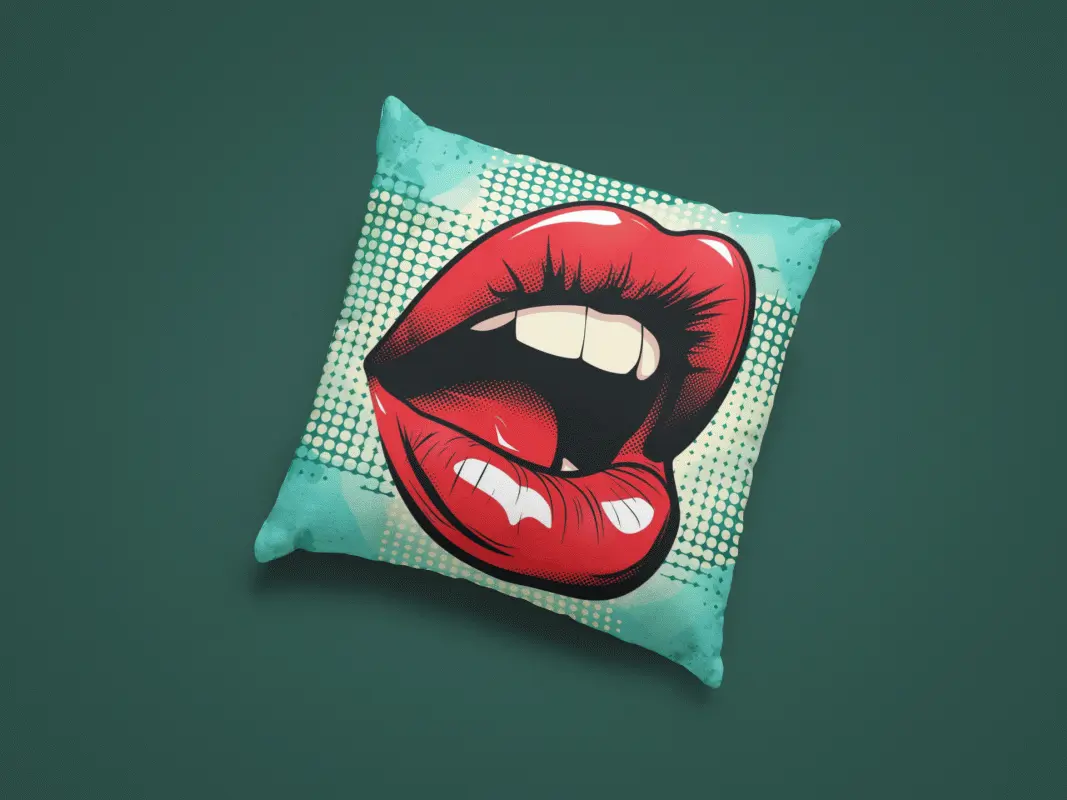 Pop Art Kissen – Knalliges Comic-Design