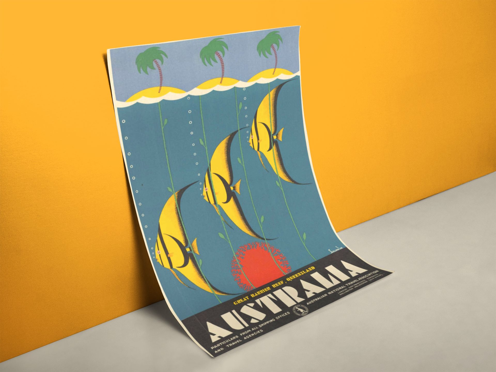 Reiseposter 60er Jahre Australien