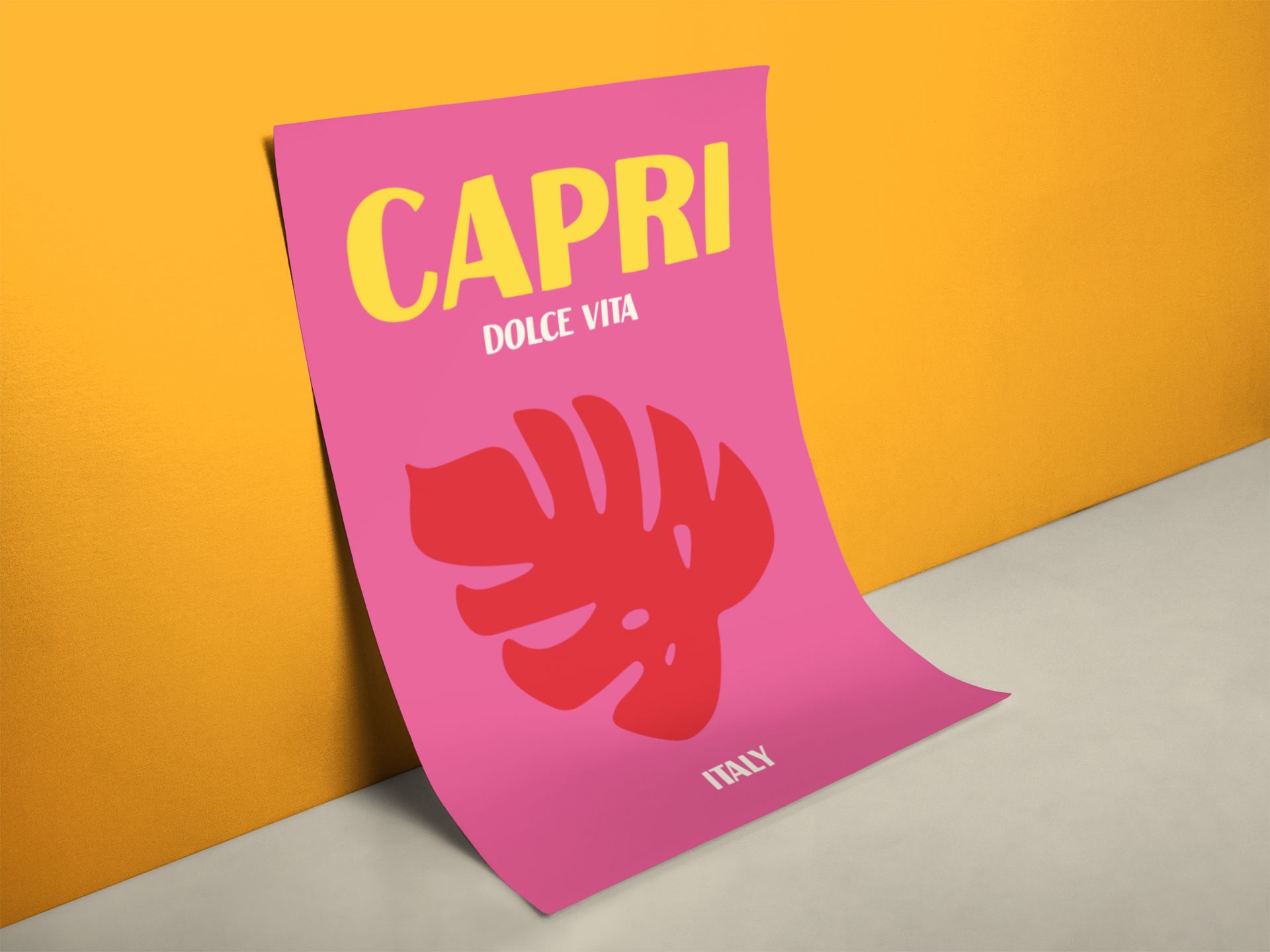 Retro Reiseposter Capri