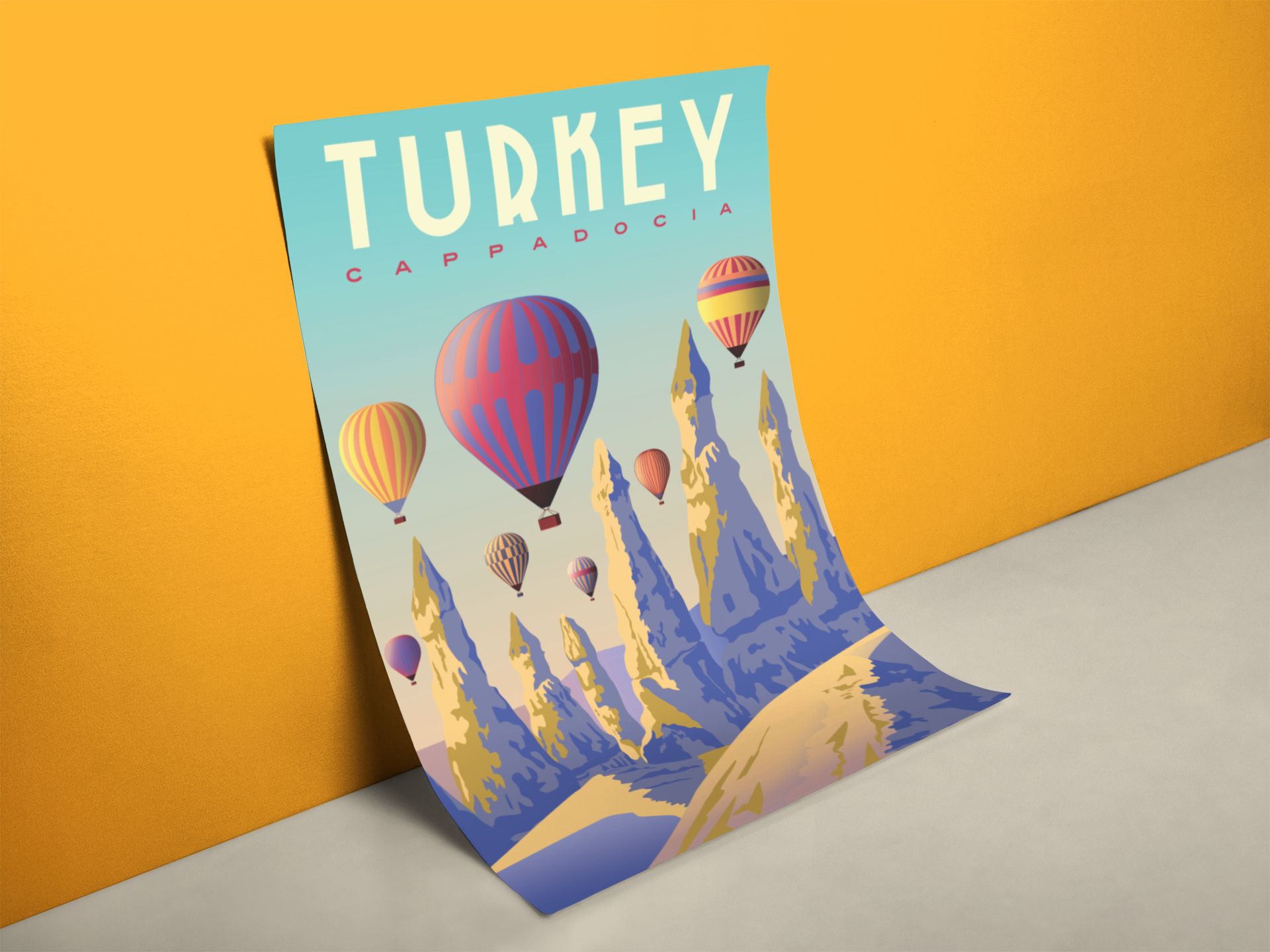 Retro Reiseposter Türkei