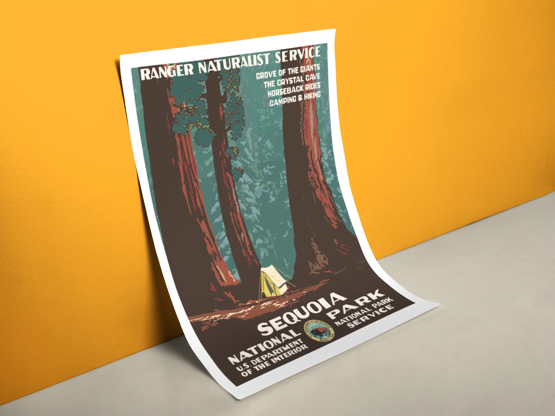 Sequoia Nationalpark Poster