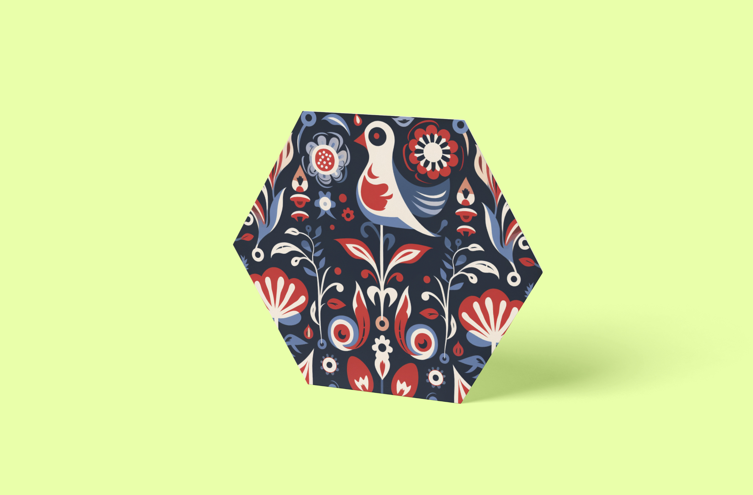 Skandinavisches Muster Hexagon