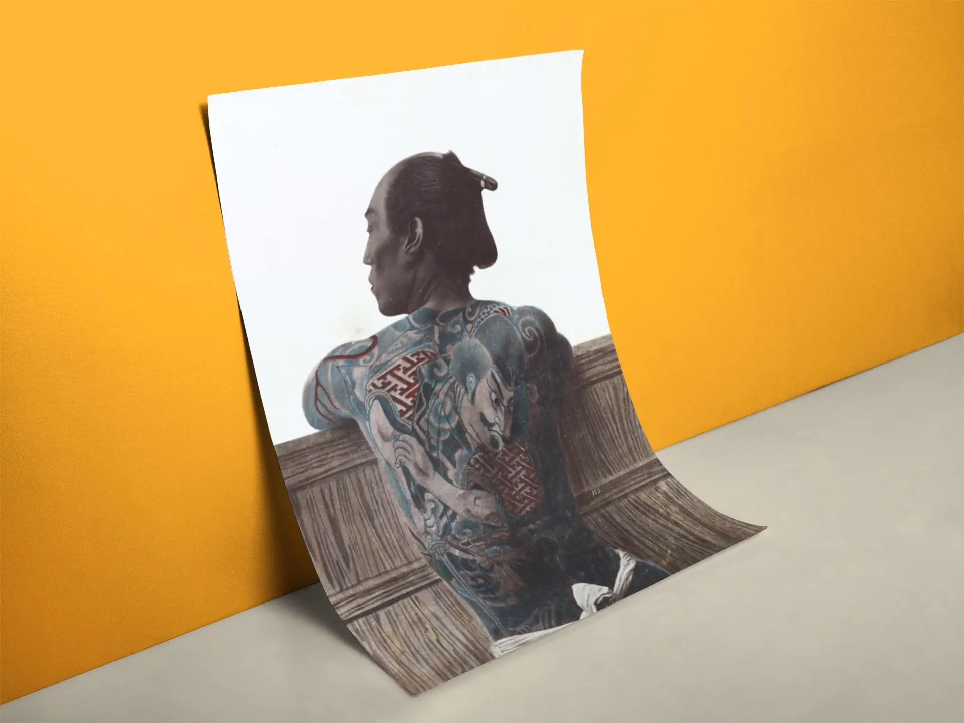 Tätowierter Samurai Poster