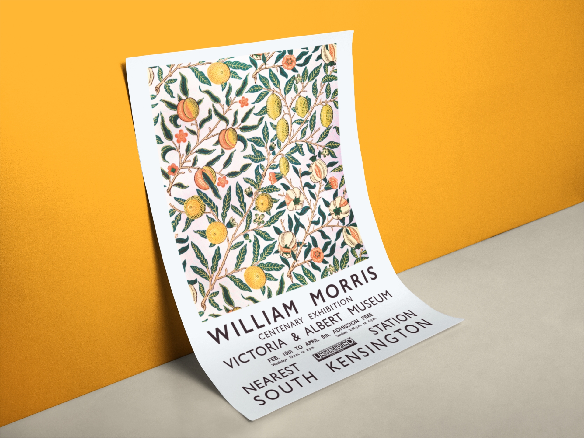 William Morris Ausstellung Zitronenbaum